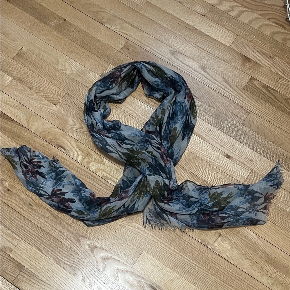Floral Patterned Scarf